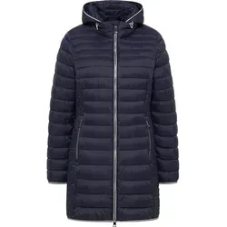 Barbara Lebek Steppjacke mit Kapuze für Damen - Übergangsjacke in Blau - Funktionsjacken, vielseitig einsetzbar als Übergangsjacke, mit abknöpfbarer Kapuze und figurumspielendem Schnitt für optimalen Tragekomfort.