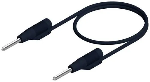 Produktbild Hirschmann Test & Measurement MVL 2/50sw Messleitung Stecker 2mm Stecker 2mm 0.50m Schwarz 1St.