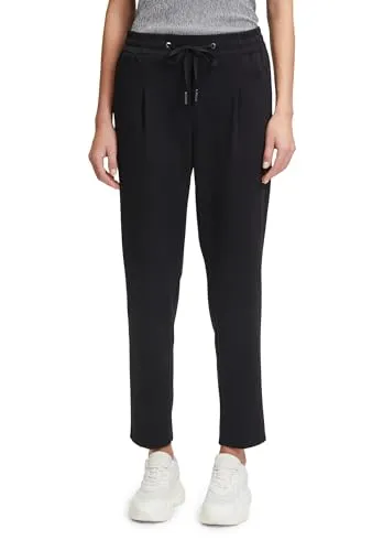 Betty & Co Damen Stretch-Hose Schwarz, 36 - Damen-Hose mit figurnahen Schnitt und elastischem Bund für optimalen Komfort. High Waist und 7/8 Länge für einen modernen, sportlichen Look.