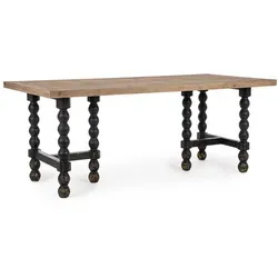 Bizzotto Esstisch Nereide aus Tannenholz - Platz für 6-8 Personen - Esstisch aus Tannenholz, ideal für gesellige Zusammenkünfte und Familienessen, bietet großzügige Tischplatte und robustes Design.