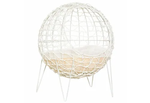 Pawhut Rattan Katzenkörbchen