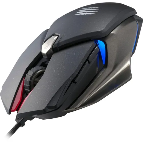 Mad Catz B.A.T. 6+ Gaming-Maus - 16000DPI, 10 programmierbare Tasten - Gaming-Maus mit patentiertem Dakota-Schalter für extrem schnelle Reaktionszeiten und anpassbare Ergonomie durch austauschbare Handballenauflagen.