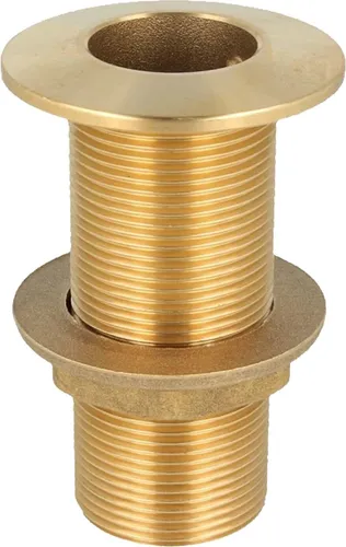 tecuro Tankdurchführung 1/2 Zoll AG x 100 mm, Messing - Gartenbewässerung Zubehör - Hochwertige Messing-Schottverschraubung für sichere Tankanschlüsse und Durchlassarmaturen, ideal für Profis.