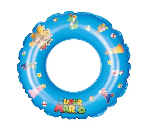 Super Mario Schwimmring, Größe ca. aufgeblasen ca. 45 cm, unaufgeblasen ca. 50 cm
