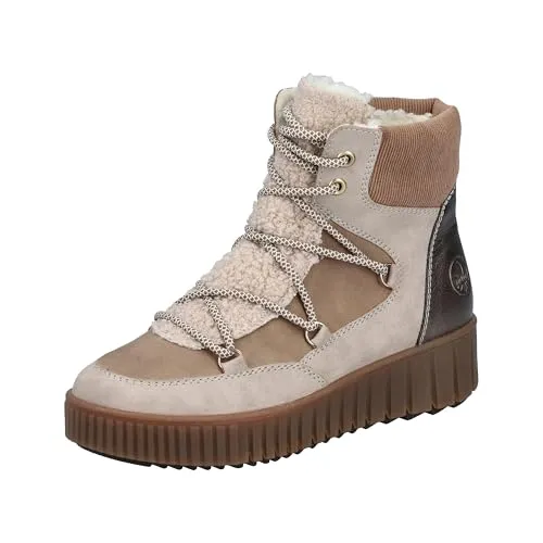 Rieker Y6120-60 Damen Winterstiefel in Beige in beige von Rieker
