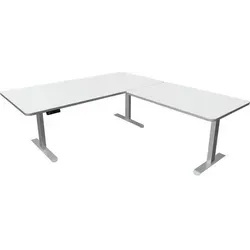 Kerkmann Move 3 Premium elektrisch höhenverstellbarer Schreibtisch L-Form - Kinderschreibtisch mit elektrisch höhenverstellbarer Funktion, ideal für flexibles Arbeiten im Sitzen und Stehen, sorgt für mehr Abwechslung und Komfort.