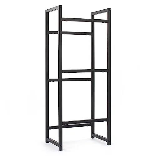 Toboli Getränkekistenregal für 3 Kästen - Lagerregal aus Stahl, ideal zur übersichtlichen Aufbewahrung von Getränkekisten und mehr, mit hoher Belastbarkeit von 20 kg pro Ebene.