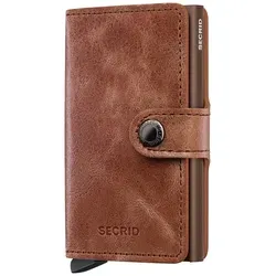 SECRID Miniwallet Vintage in Cognac Brown in beige von Secrid
