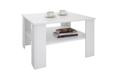 CARO-Möbel Couchtisch FELICE, 68 x 68 cm - Stylischer Couchtisch FELICE in verschiedenen Farben, pflegeleichte melaminharzbeschichtete Oberfläche, ideal für Wohnzimmer oder Gästezimmer mit großem Ablagefach und kratzfester Oberfläche.