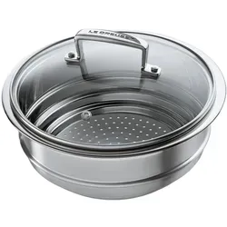 Le Creuset Multi-Dämpfeinsatz Ø 24 cm mit Glasdeckel von Le Creuset