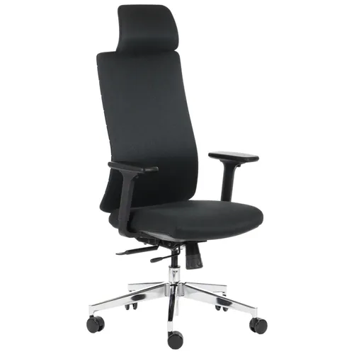 Ergonomischer Drehstuhl AKCENT/F mit verchromtem Gestell