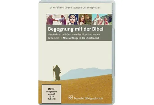 Begegnung mit der Bibel: Geschichten und Gestalten des Alten und Neuen Testaments, 2 DVDs - Hörbücher mit 21 Kurzfilmen, die zentrale Bibelgeschichten in 15-20 Minuten erzählen, inklusive didaktischer Begleithefte für Schule und Gemeinde.