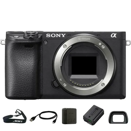 Sony Alpha 6400 - APS-C Spiegellose Kamera mit 24,2 Megapixel, 0,02s Autofokus und neigbarem Display für kreative Vlogs und Aufnahmen