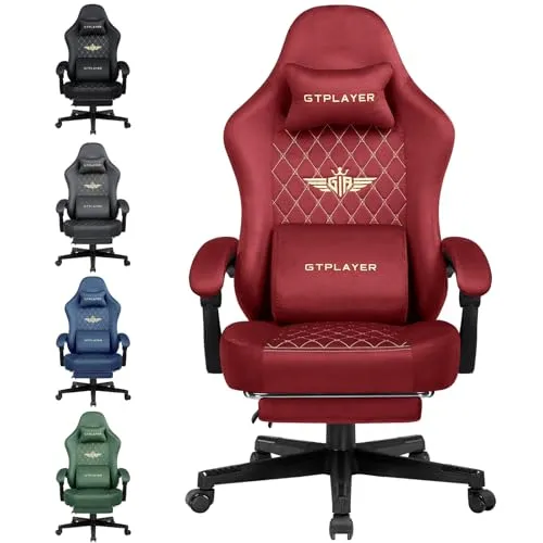 GTPLAYER Ergonomischer Gaming Stuhl Rot