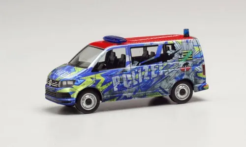 Herpa VW T6 Bus Polizei Sachsen-Anhalt Infomobil 096348