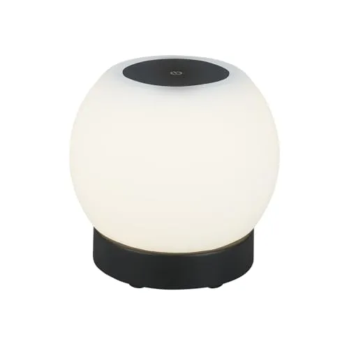 BRILONER LED Tischlampe kabellos mit Touch - Tischlampe mit dimmbarer Touchfunktion, IP44 spritzwassergeschützt, ideal für Innen- und Außenbereiche, Akku hält bis zu 5 Stunden.