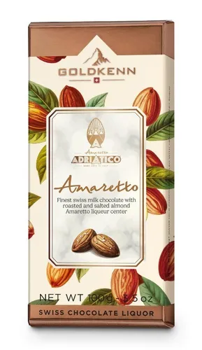 Goldkenn Amaretto Adriatico Swiss Chocolate 100g