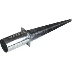 Einschlaghülse Bodenhülse rund Ø 80 mm 60cm verzinkt Pfostenträger Pfostenschuhe