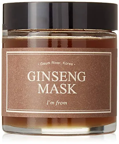 I'm from Ginseng Mask Gesichtsmaske 120 g - Gesichtsmaske mit rotem Ginseng für alle Hauttypen, fördert die Kollagenproduktion und sorgt für strahlende, elastische Haut.