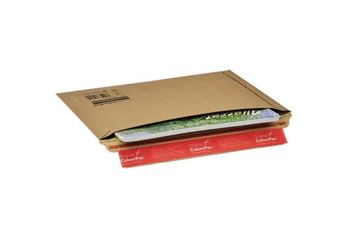 COLOMPAC Versandtasche Wellpappversandtasche 400x285x50 braun Querbefüllung