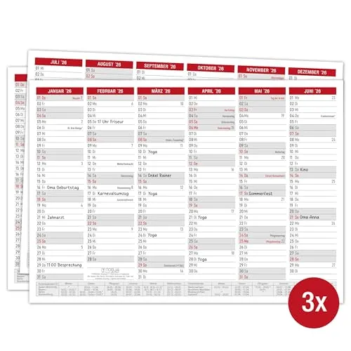Tafelkalender 2026 A4 - Kalender 2026