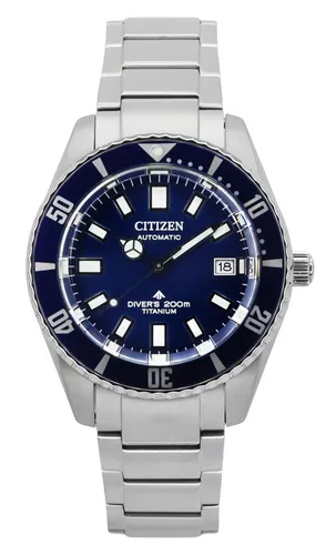 Citizen Promaster Automatik Taucheruhr NB6021-68L 200M Herren - Armbanduhren mit 200 m Wasserdichtigkeit, Saphirglas und Titan-Gehäuse für höchste Robustheit und Langlebigkeit. Ideal für Taucher und Abenteurer.