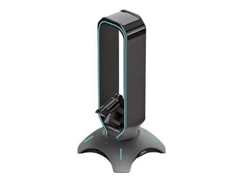 LC Power USB-Hub, Kopfhörer- und Mauskabelhalter LC-HUB-HEAD-BUNGEE