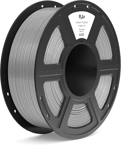 ELEGOO PLA Filament 1.75mm Grau 2KG, 3D Drucker Filament Maßgenauigkeit +/- 0,0
