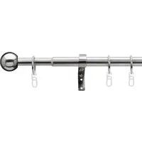 Bestlivings Stilgarnitur Set Edelstahl 120-230 cm - Ausziehbar - Elegante Stilgarnitur aus Edelstahl für individuelle Fensterdekoration. Ausziehbar für perfekte Anpassung, einfach zu montieren und pflegeleicht. Ideal für kreatives Gestalten Ihres Wohnraums.