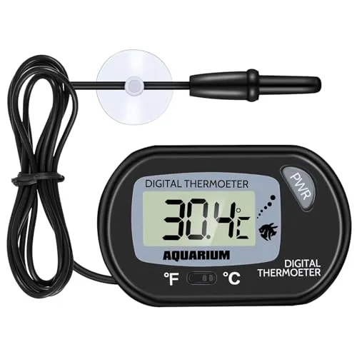 Petbank LCD-Digitales Aquarium-Thermometer, Aquarium, Wasserterrarium, Temperatur
