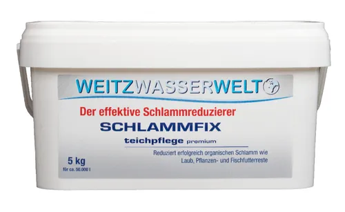 SCHLAMMFIX Schlammreduzierer Teichpflege Aktivsauerstoff Teich Gartenteich 5 kg