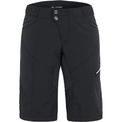 VAUDE Damen Women's Tamaro Shorts, Schwarz, 36 EU - Radhosen für Damen: Elastisch, atmungsaktiv und schnelltrocknend mit umweltfreundlicher Herstellung und hochwertigem Sitzpolster für maximalen Komfort beim Radfahren.