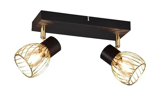 Xxxl Strahler Ardon - Eleganter Deckenspot in Gold und Schwarz - Moderne Innenbeleuchtung mit einem stilvollen Design, ideal für Akzentbeleuchtung und das Setzen von Highlights in jedem Raum.