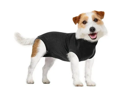 Suitical Recovery Suit für Hunde, XL, Schwarz