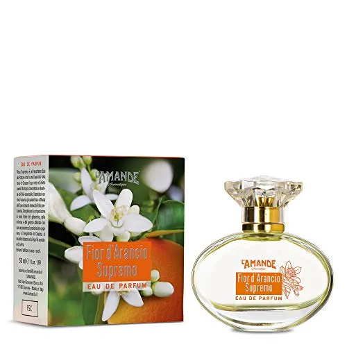 L'AMANDE – Frisches und zitrisches Damenparfüm mit Zitronennoten, Vanille- und Moschusdüften, Eau de Parfum mit süßen und moschusartigen Anklängen – Supreme Orange Blossom, 50 ml