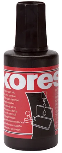 Kores Stempelfarbe Inhalt: 27 ml schwarz