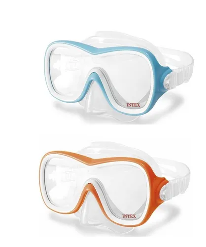 Intex Tauchermaske Wave Rider Mask für Kinder ab 8 Jahren - Brillen für Kinder, komfortable Passform dank hypoallergenem PVC und verstellbarem Kopfband - perfekt für spannende Unterwasserabenteuer!