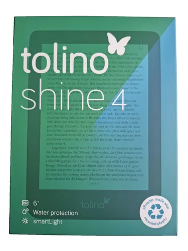 Tolino Shine 4 - E-Book-Reader mit LONGSHINE Technologie - E-Book-Reader mit brillanter Display-Technologie für ein angenehmes Leseerlebnis, ideal für Bücherliebhaber.