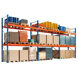 Produktbild Schulte Palettenregal 46801-N, 27 Paletten, 3 Ebenen, 1500kg Fachlast