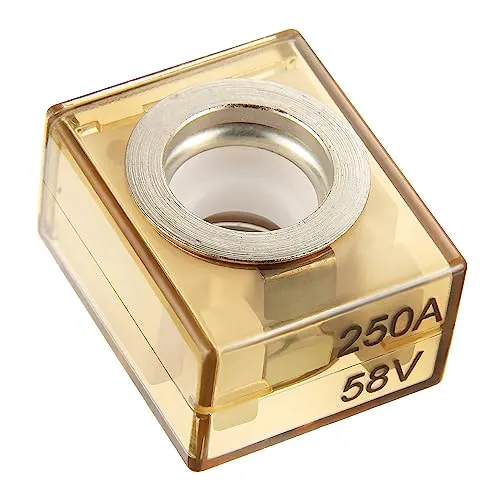 BOJACK Anschlusssicherung 250A Marine-Batteriesicherung (MRBF) 58V DC max IP66 wasserdicht für den Schaltkreisschutz von Autos Wohnmobilen Kränen Schiffen Ladesäulen(250 Ampere)