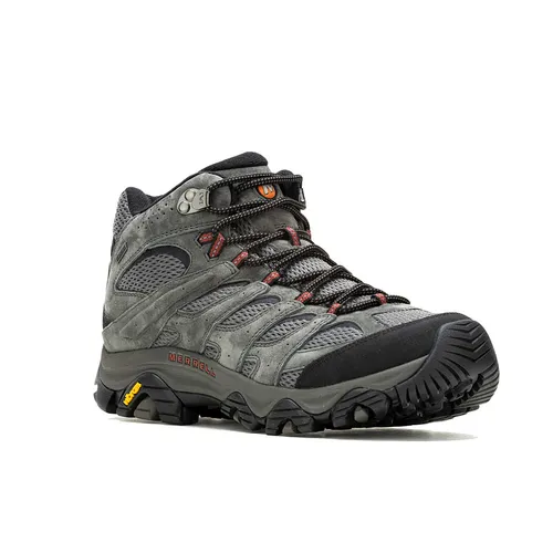 Merrell Herren Moab 3 Mid GTX Wanderschuhe, Beluga, 41 EU - Wanderschuhe mit wasserdichter Gore-Tex-Membran, ideal für anspruchsvolle Wanderungen und perfekten Halt auf jedem Terrain.