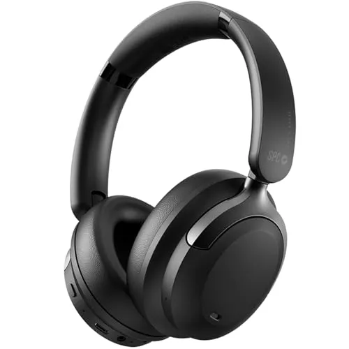 SPC Heron 2 Pro - Kabellose Bluetooth-Kopfhörer mit 75 Std. Akku - Kopfhörer mit 75 Stunden Akkulaufzeit und aktiver Geräuschunterdrückung. Ideal für ungestörten Musikgenuss in jeder Umgebung. Umweltfreundlich aus 60% recyceltem Kunststoff.
