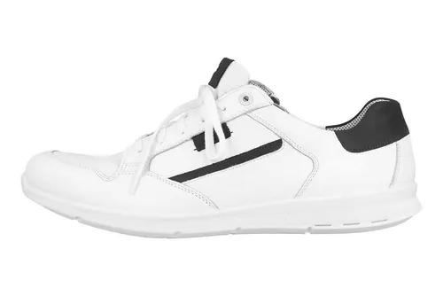 Jomos 324313 Sneaker blau|weiß 46 EU - Modische Sneaker in Größe 46, mit hochwertigem Leder-Obermaterial und bequemer Schnürung. Ideal für stilvolle Outfits und den täglichen Gebrauch.