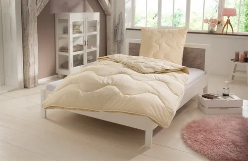 OTTO home Naturfaserbettdecke Baumwolle 60 °C, Bettdecke 135x200 cm, 155x220 cm, 200x200 cm, Füllung: 100% Baumwolle, Bezug: 100% Baumwolle, Bettdecken, Sommer, Winter, 4 Jahreszeiten, Decke, Made in Germany