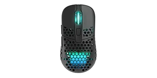 M42 Wireless RGB Gaming Maus - Ultraleicht, Pixart 3370 Sensor mit 400-19000 DPI, kabellos und RGB-Beleuchtung für präzise Kontrolle