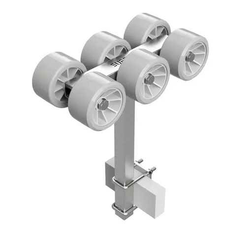 SUPROD Auffahrrampe Sliprollen Slipwagen Sliphilfe Bootstrailer TPU Reifen Ø 120 mm, 6er