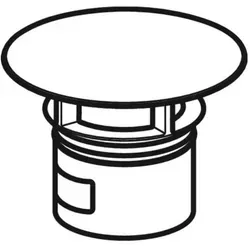 Geberit Clou Ventilabdeckung 241993211 - Sanitärinstallation, elegante Ventilabdeckung in hochglänzendem Chrom für eine stilvolle Badezimmergestaltung.