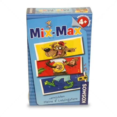 Kosmos Spiel Mix-Max Lieblingstiere bunt - Gesellschaftsspiel für Kinder ab 4 Jahren, fördert Kreativität und Fantasie mit 6 Stanztafeln und Würfel