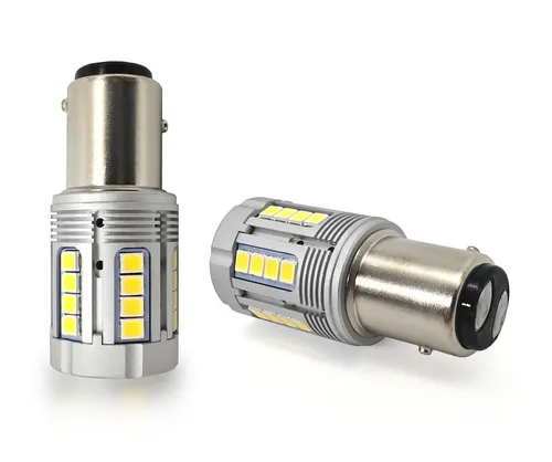 Stück P21/5W LED-Lampe BAY15D 12-24V kein Fehler 3000lm weiß