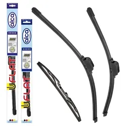 alca® U-FLAT Scheibenwischer für JEEP CHEROKEE (10.1986 - 09.2001) - Hochwertige alca® U-FLAT Scheibenwischer bieten klare Sicht und leises Gleiten dank innovativer Nano-Graphit Technologie. Perfekt für kostensensible Autofahrer, die Qualität schätzen.